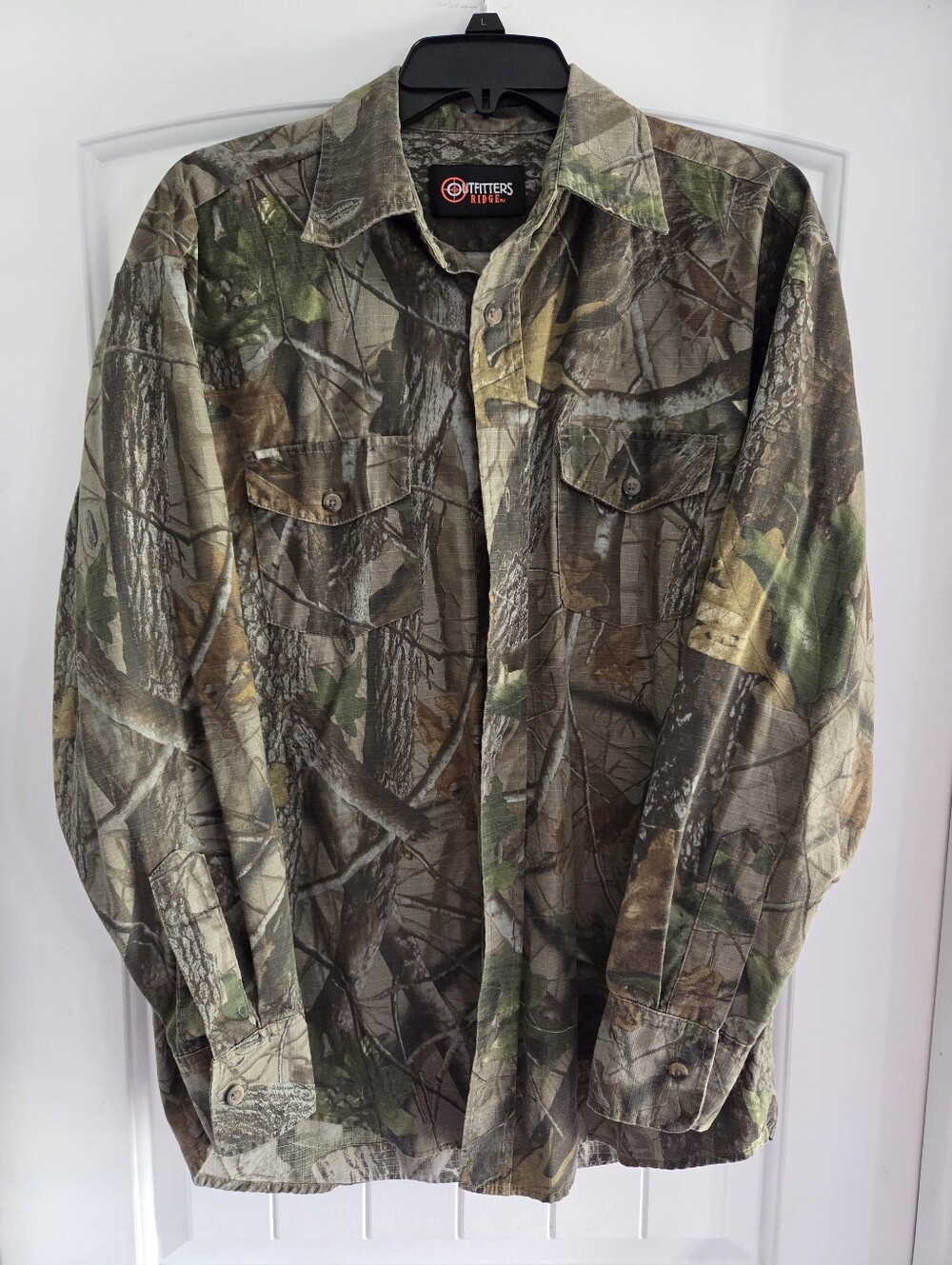 Outfitters Ridge Men's Camouflage Button-Up Shirt Jacket - Realtree Camo